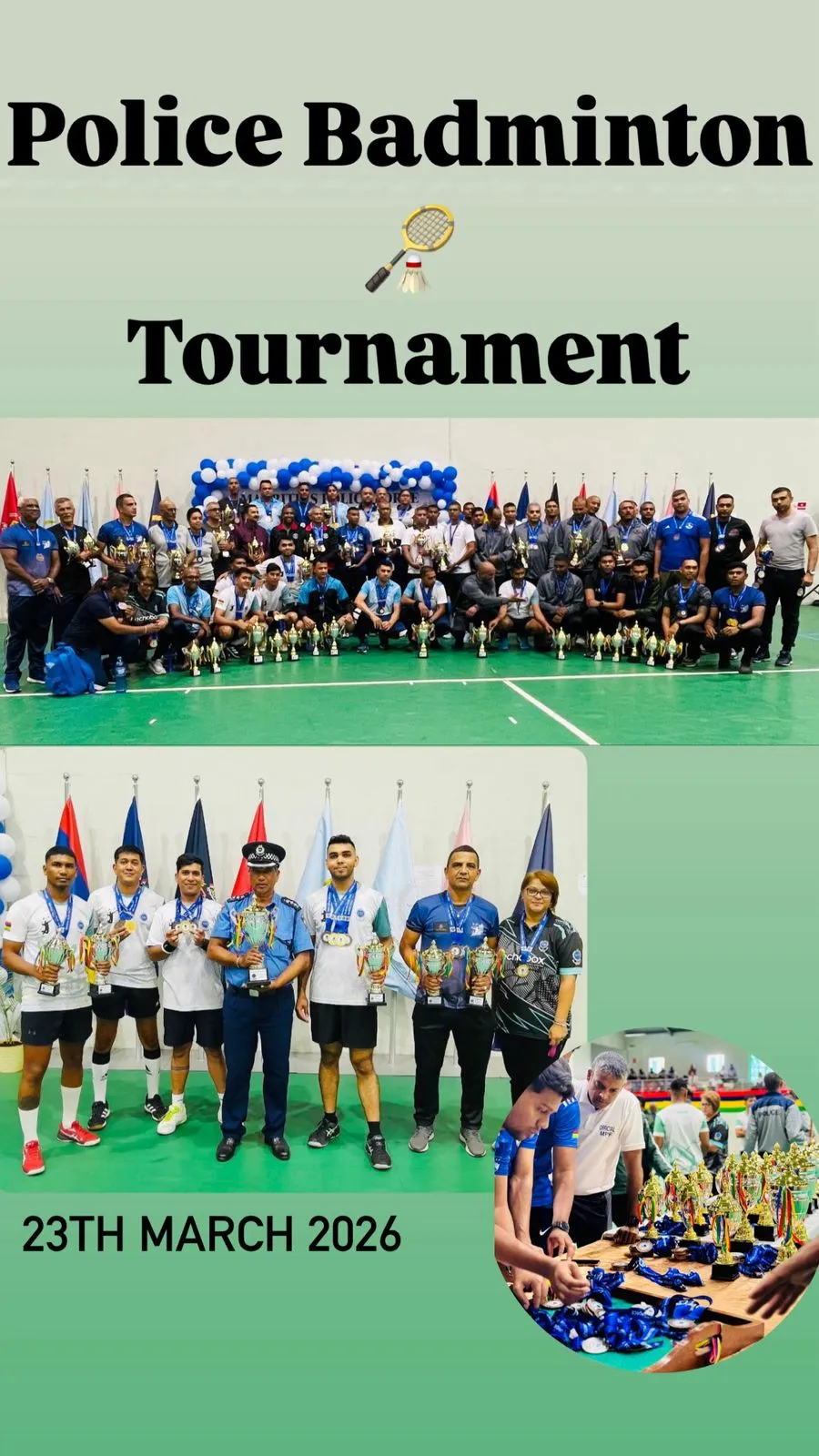 Police Badminton Tournament 2026 poster