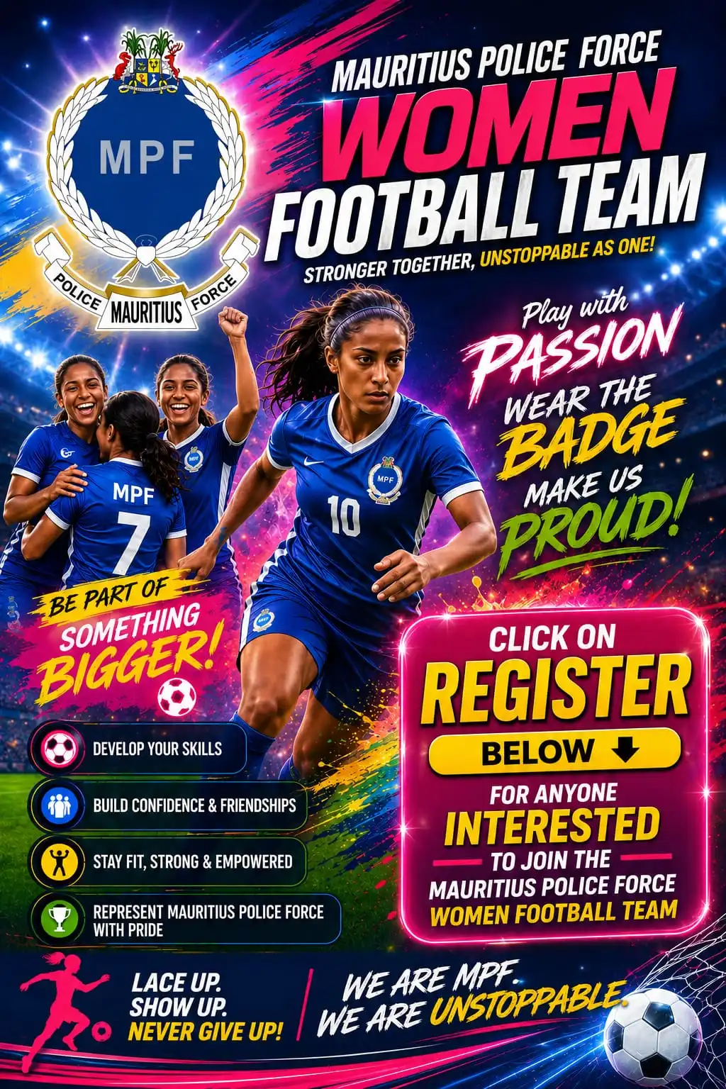 Poice Women Football 2026 poster
